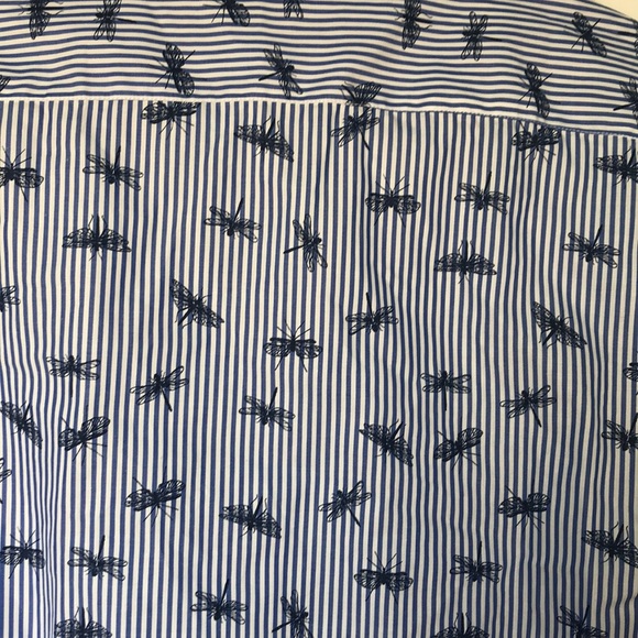 Zara Dragonfly Blue Button Up - Picture 2 of 2